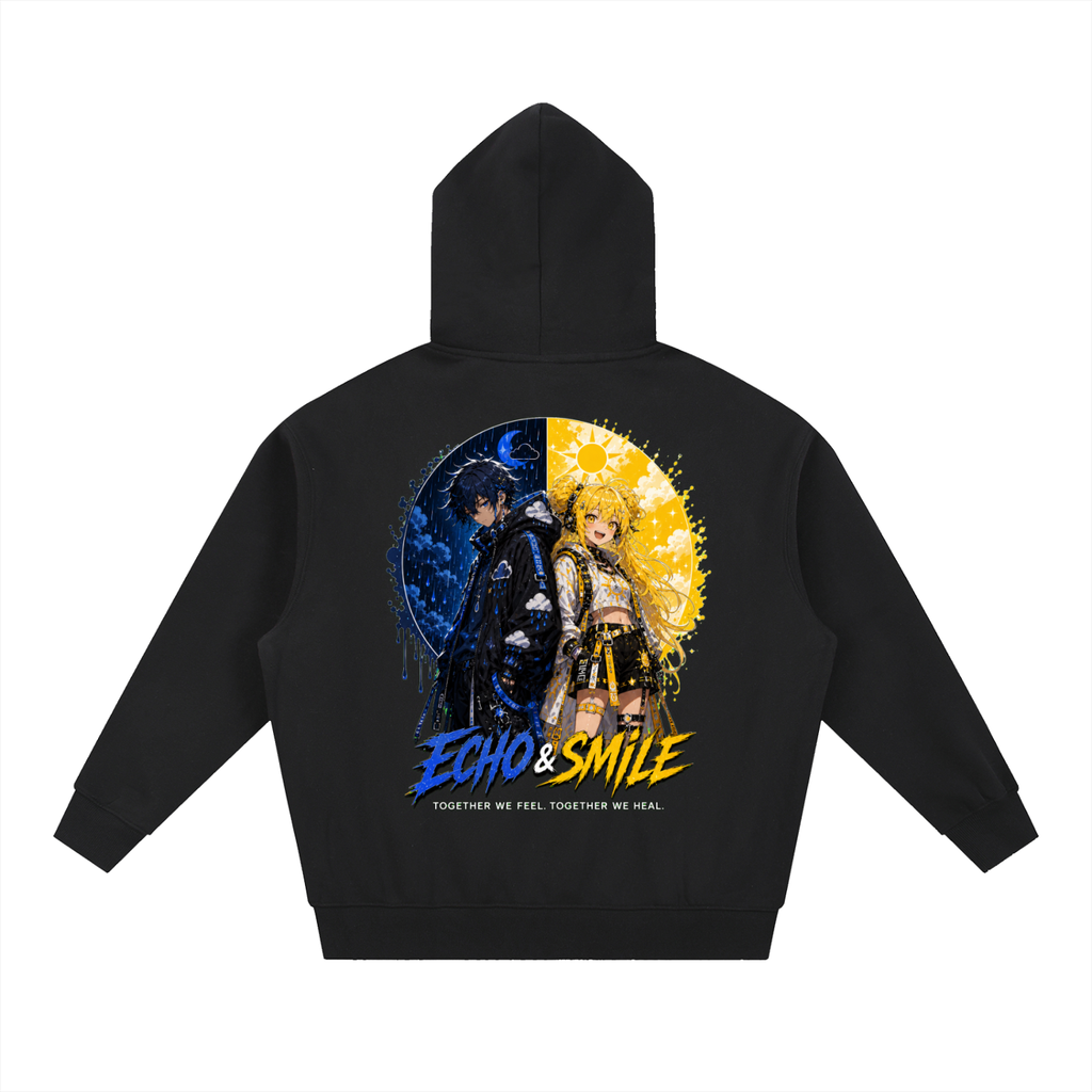 Essential Oversized Boxy Fit Fleece Hoodie